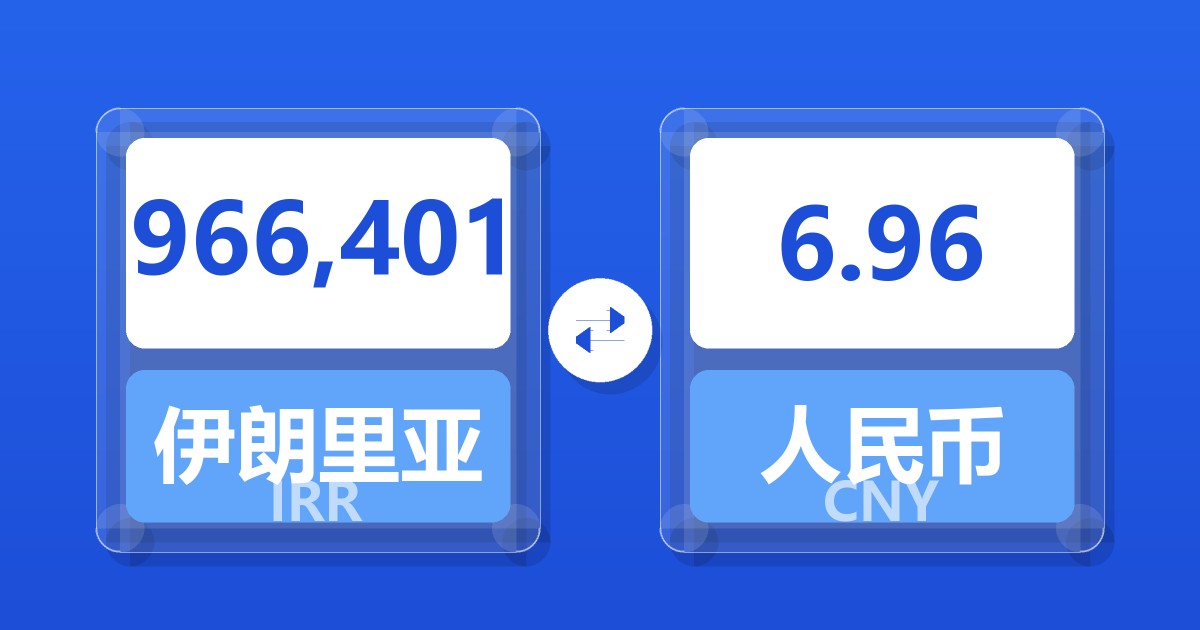 966,401伊朗里亚尔兑人民币