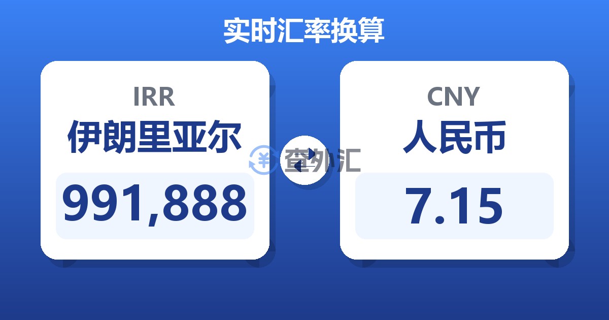 991,888伊朗里亚尔兑人民币