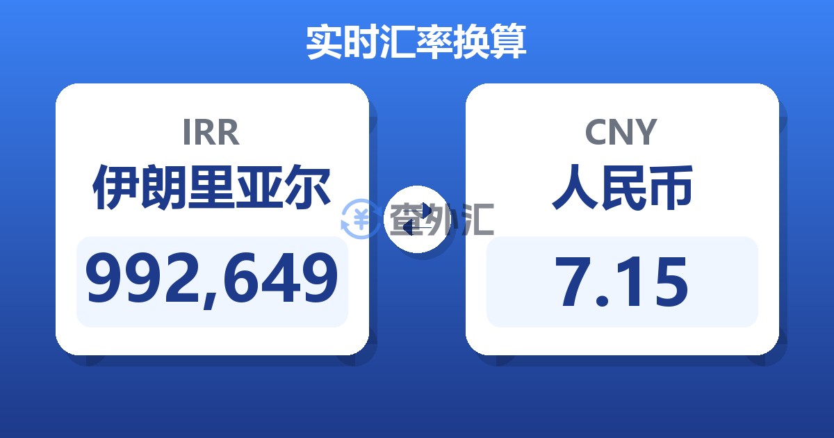 992,649伊朗里亚尔兑人民币
