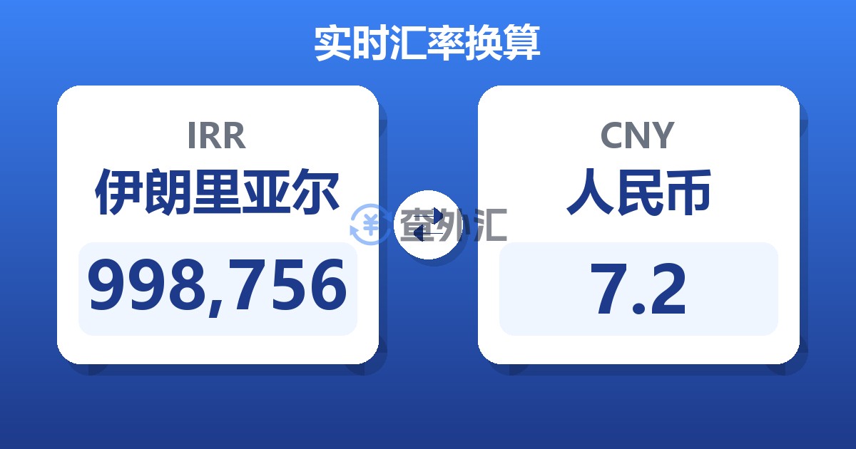 998,756伊朗里亚尔兑人民币