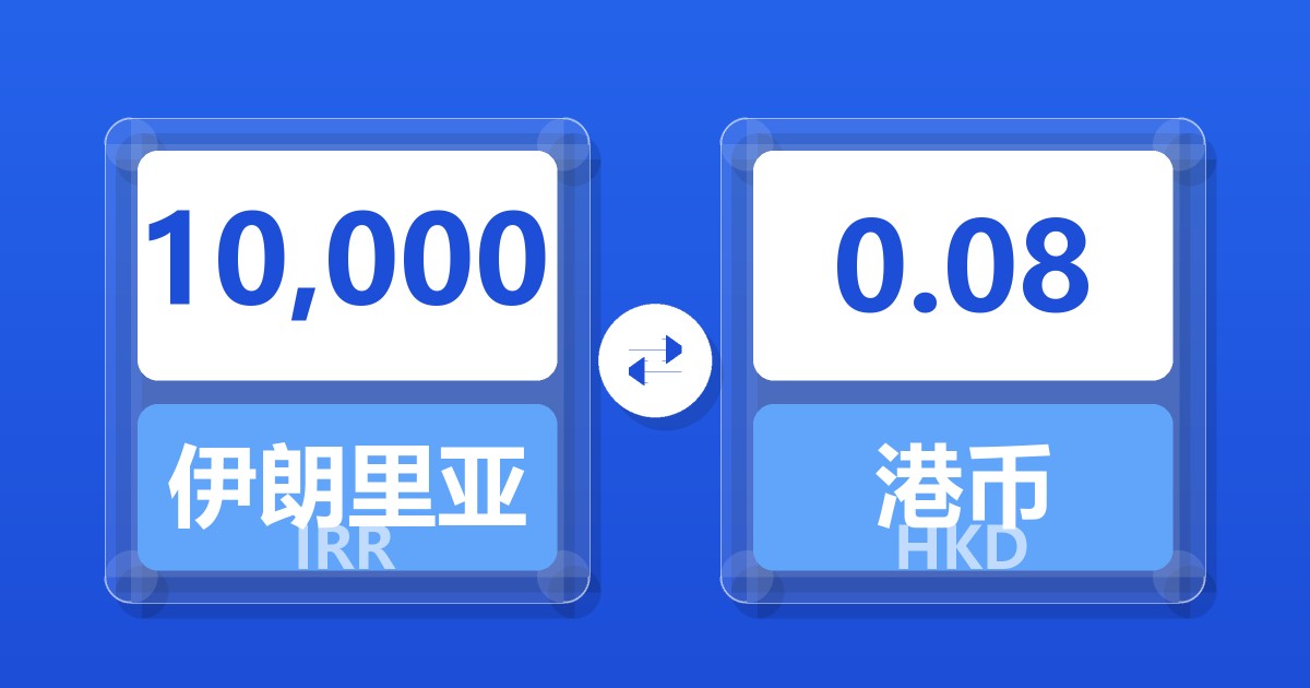 10,000伊朗里亚尔兑港币