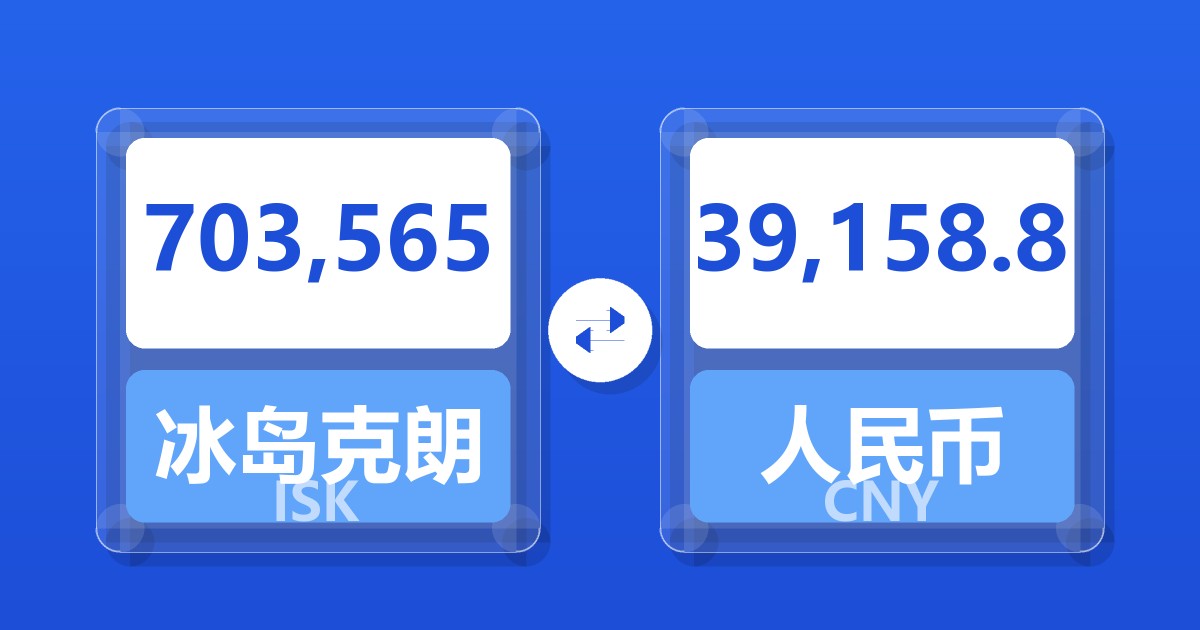 703,565冰岛克朗兑人民币