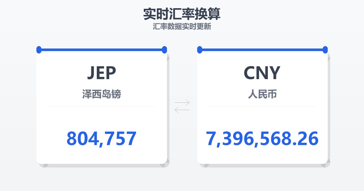 804,757泽西岛镑兑人民币