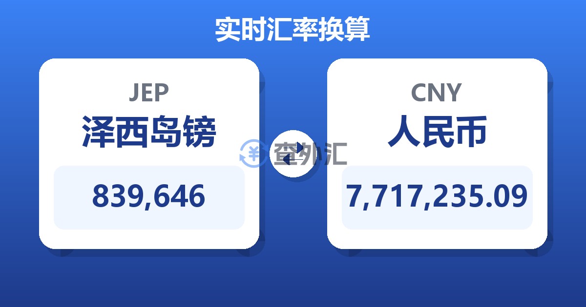 839,646泽西岛镑兑人民币