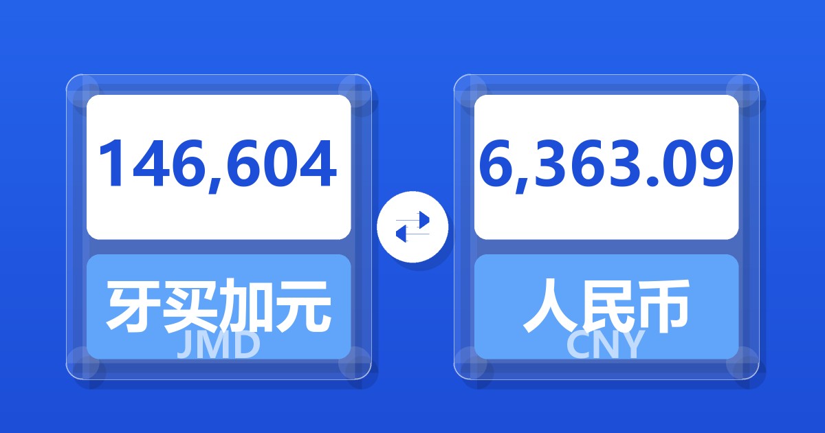 146,604牙买加元兑人民币