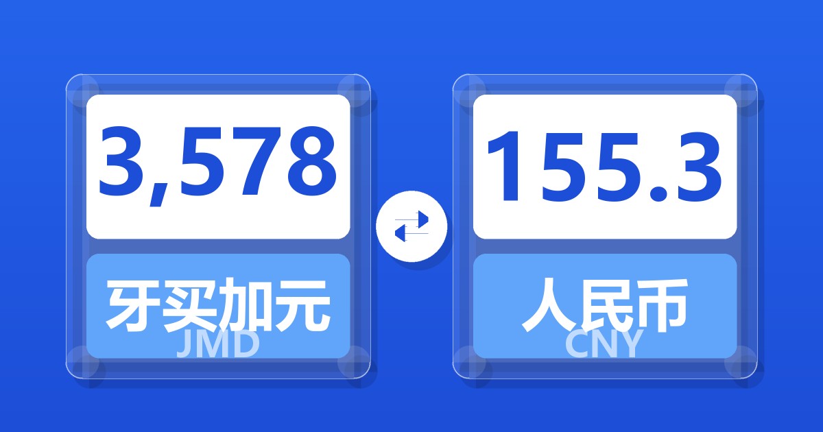 3,578牙买加元兑人民币