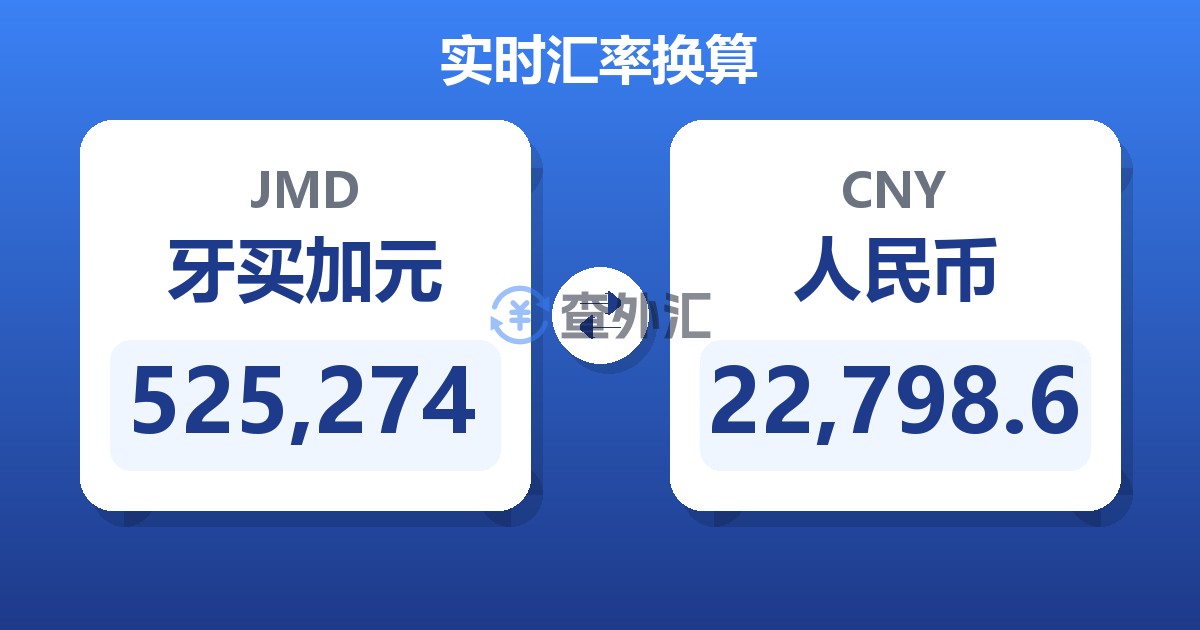 525,274牙买加元兑人民币