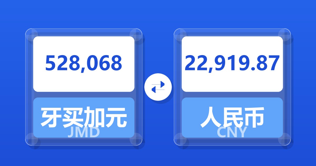 528,068牙买加元兑人民币