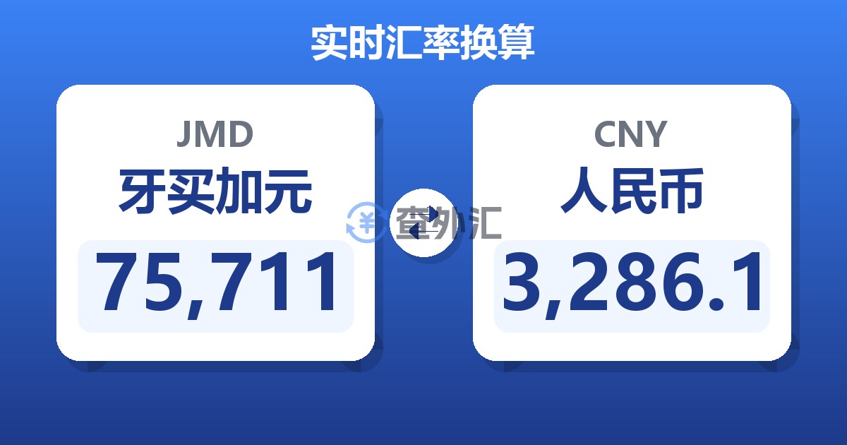 75,711牙买加元兑人民币