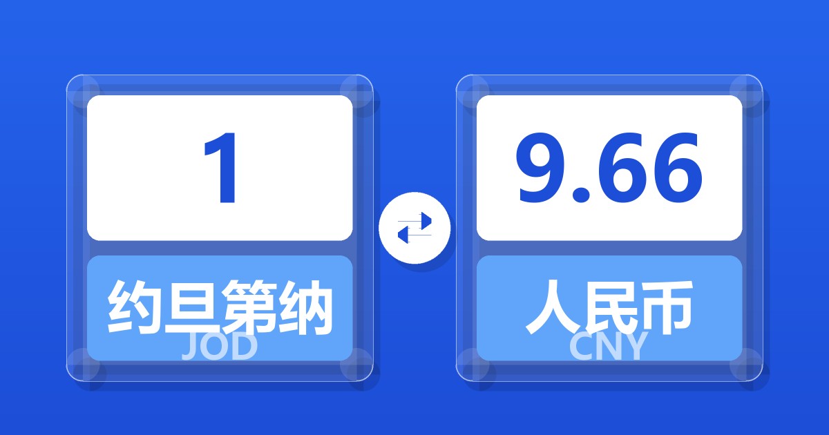 1约旦第纳尔兑人民币