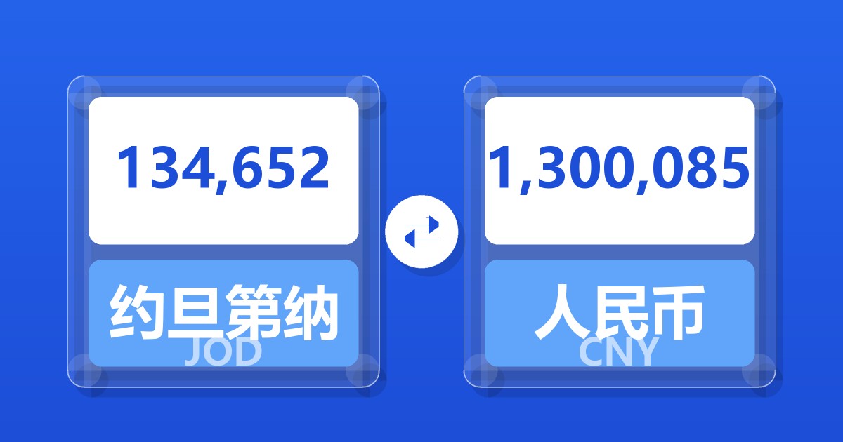 134,652约旦第纳尔兑人民币