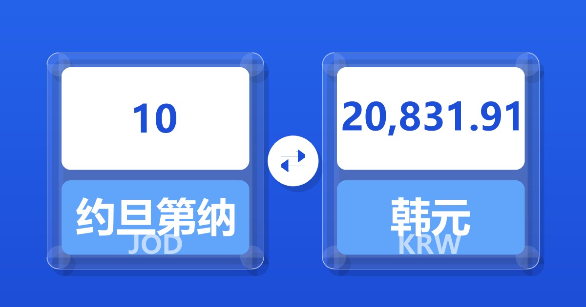 10约旦第纳尔兑韩元
