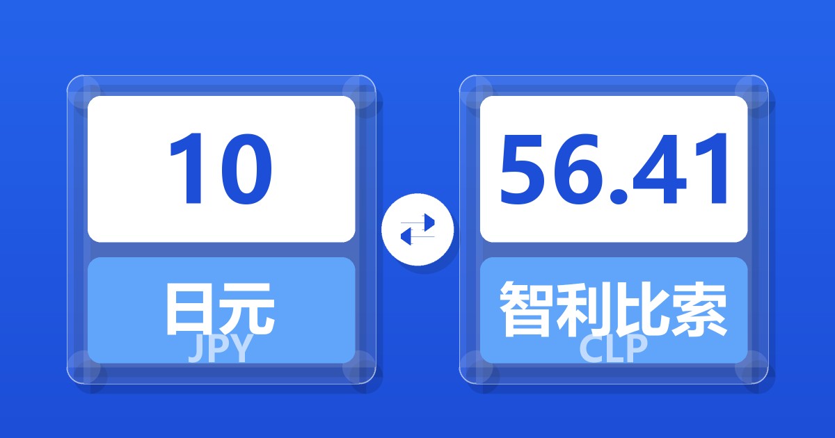 10日元兑智利比索