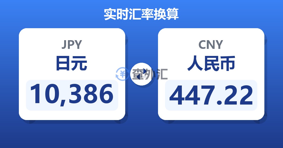 10,386日元兑人民币