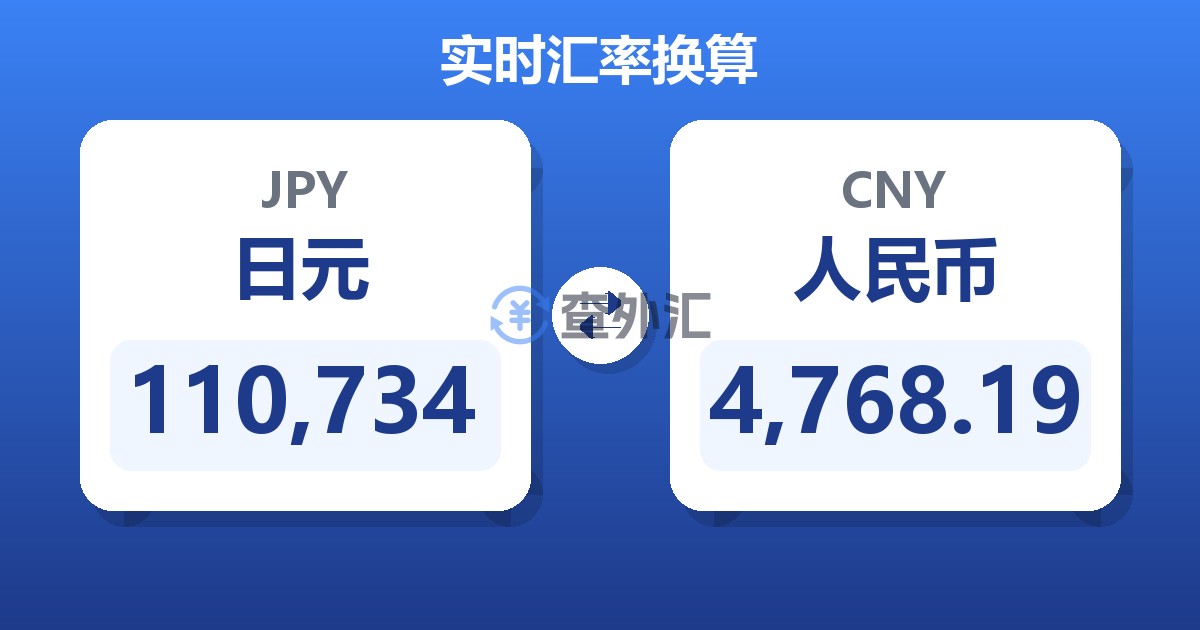110,734日元兑人民币
