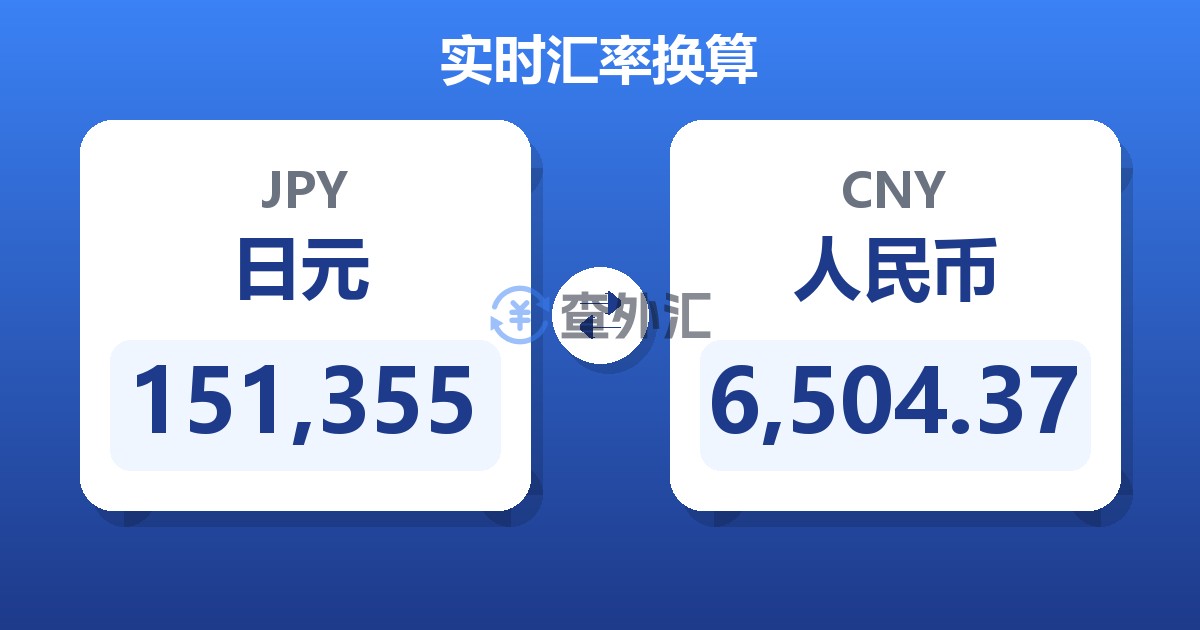 151,355日元兑人民币