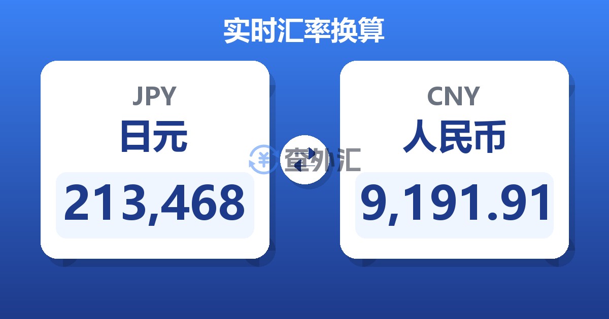 213,468日元兑人民币