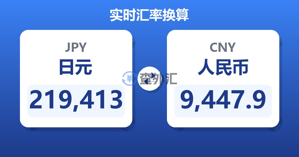219,413日元兑人民币