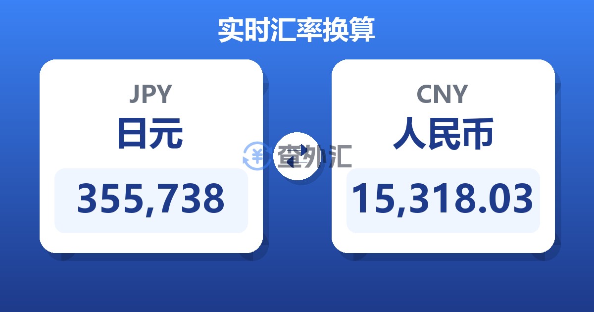355,738日元兑人民币