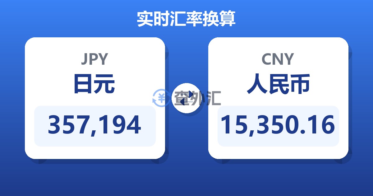 357,194日元兑人民币