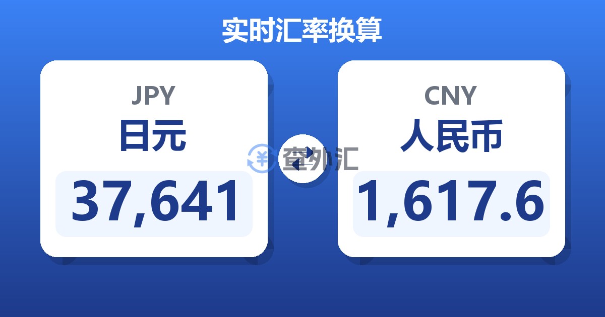 37,641日元兑人民币