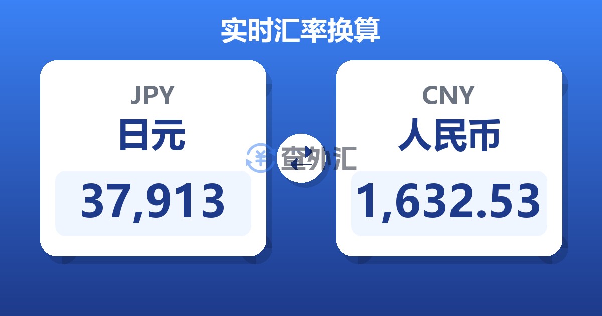 37,913日元兑人民币