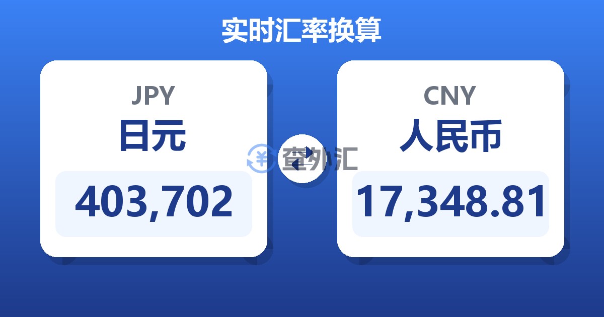 403,702日元兑人民币