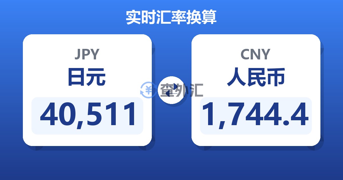 40,511日元兑人民币