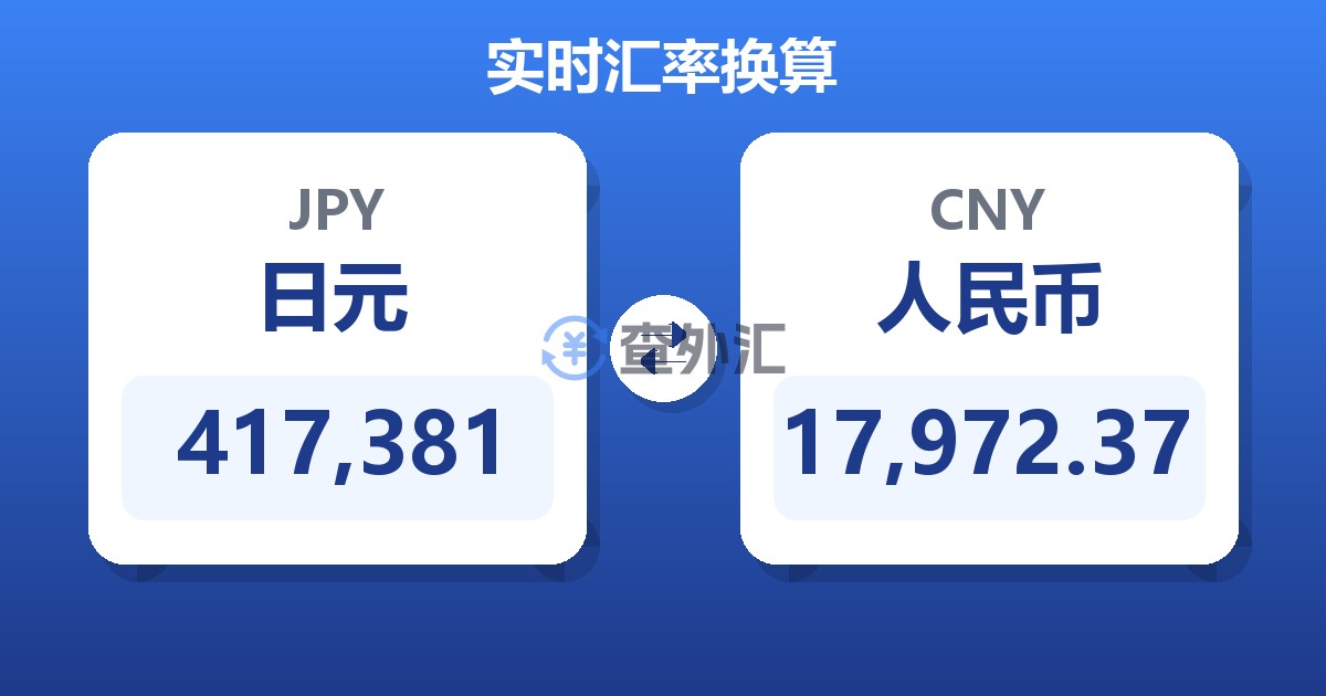 417,381日元兑人民币