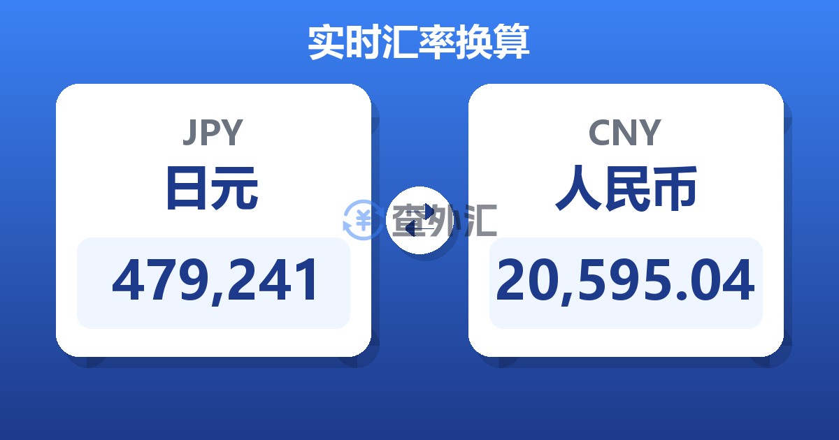 479,241日元兑人民币