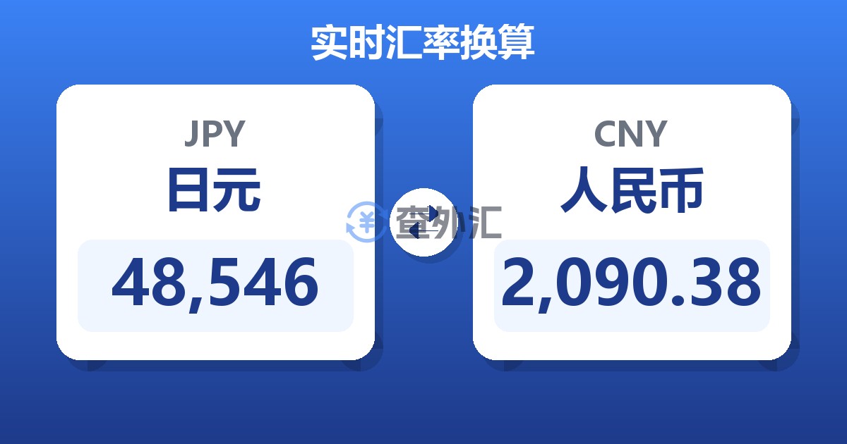 48,546日元兑人民币