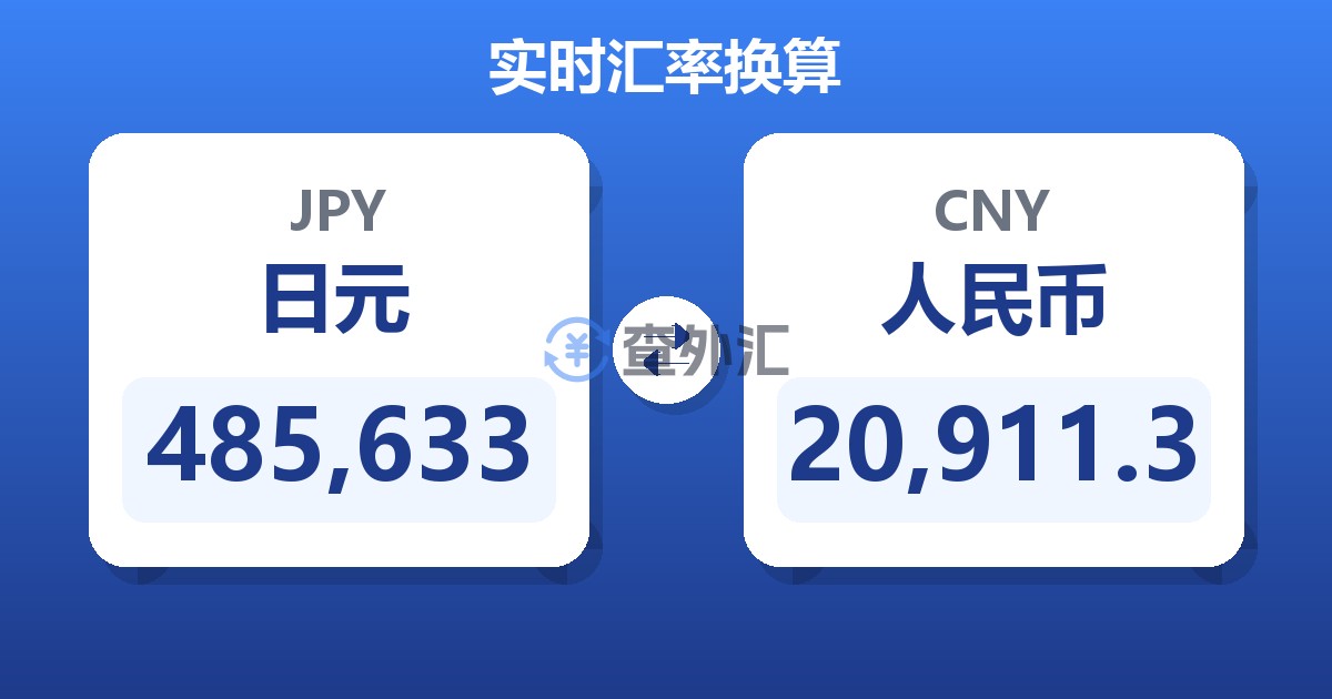 485,633日元兑人民币