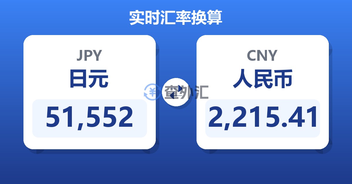 51,552日元兑人民币
