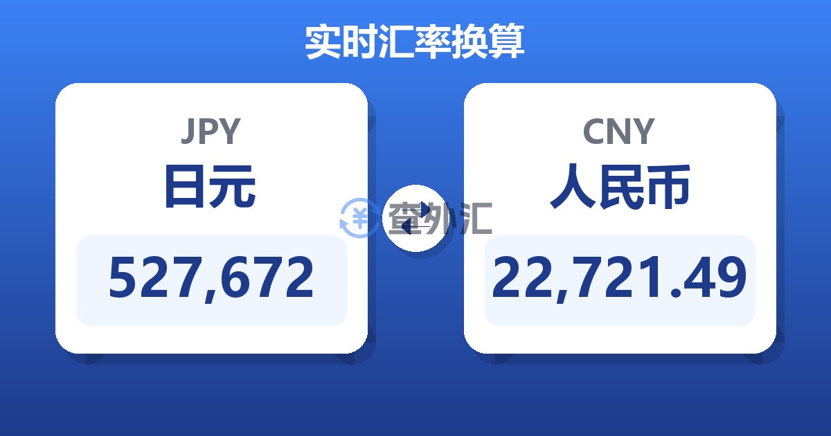 527,672日元兑人民币