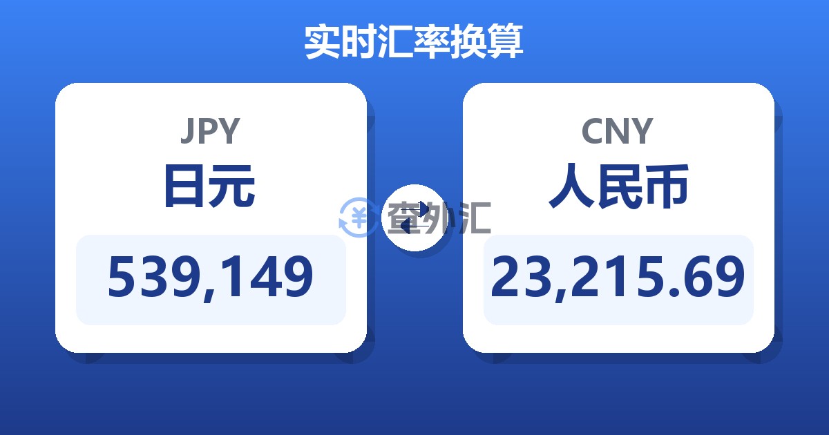 539,149日元兑人民币