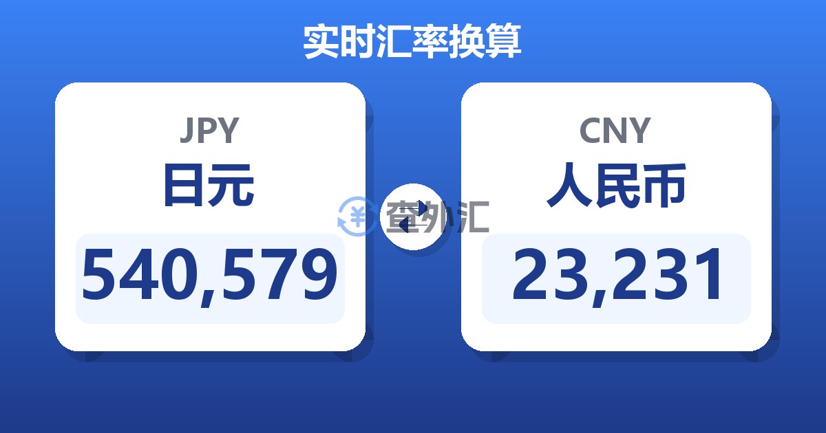 540,579日元兑人民币