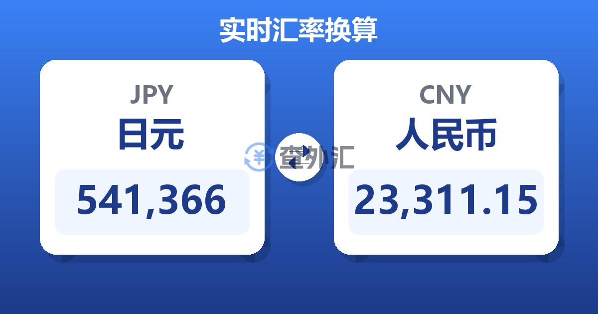 541,366日元兑人民币