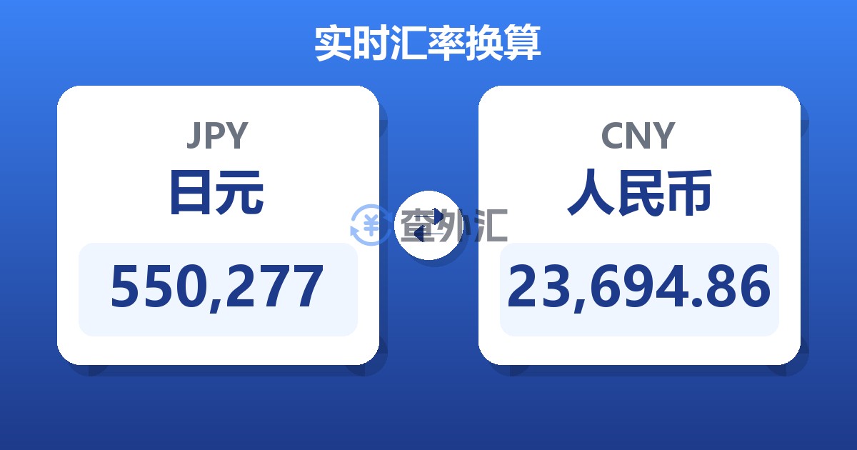 550,277日元兑人民币