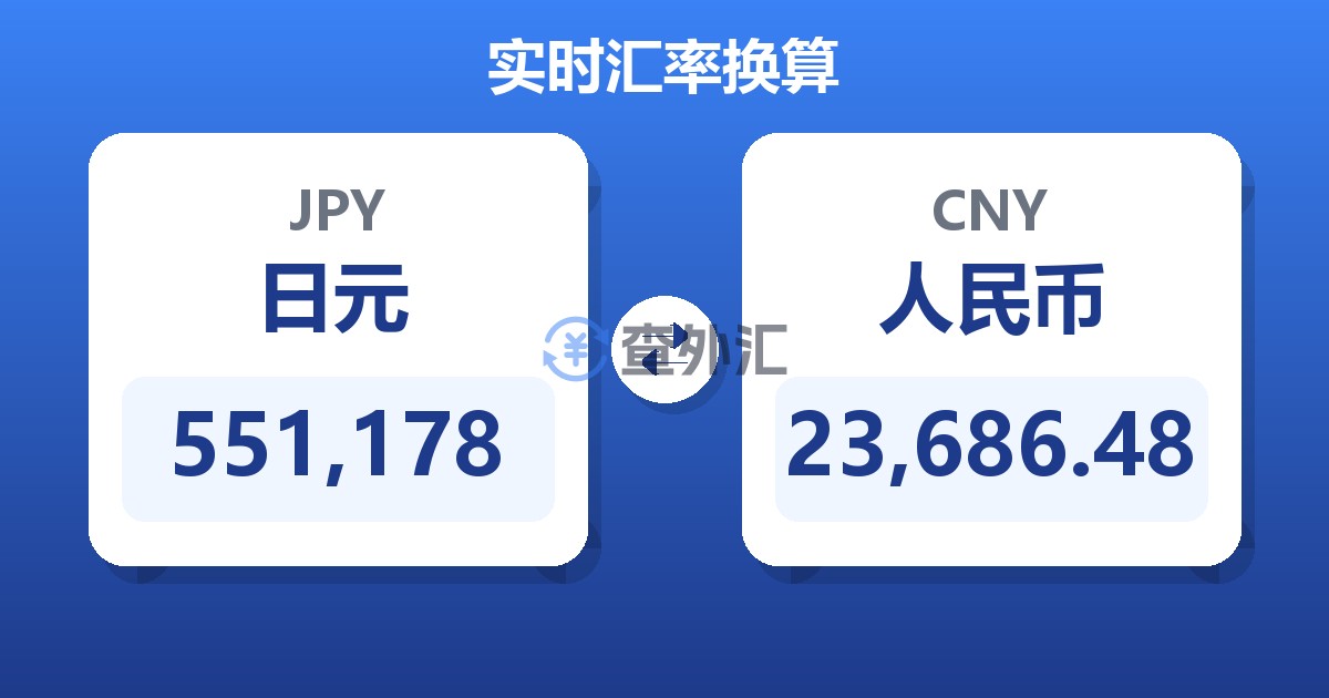 551,178日元兑人民币