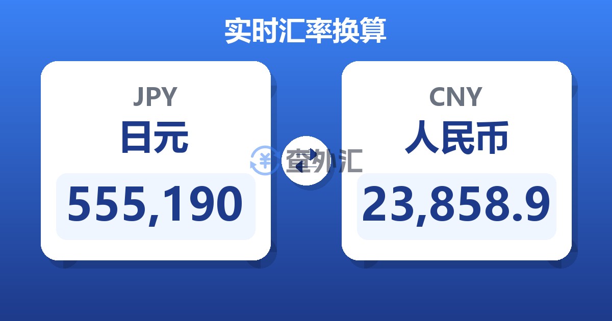 555,190日元兑人民币