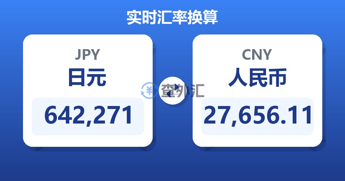 642,271日元兑人民币