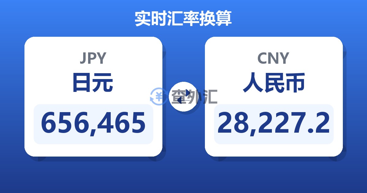 656,465日元兑人民币