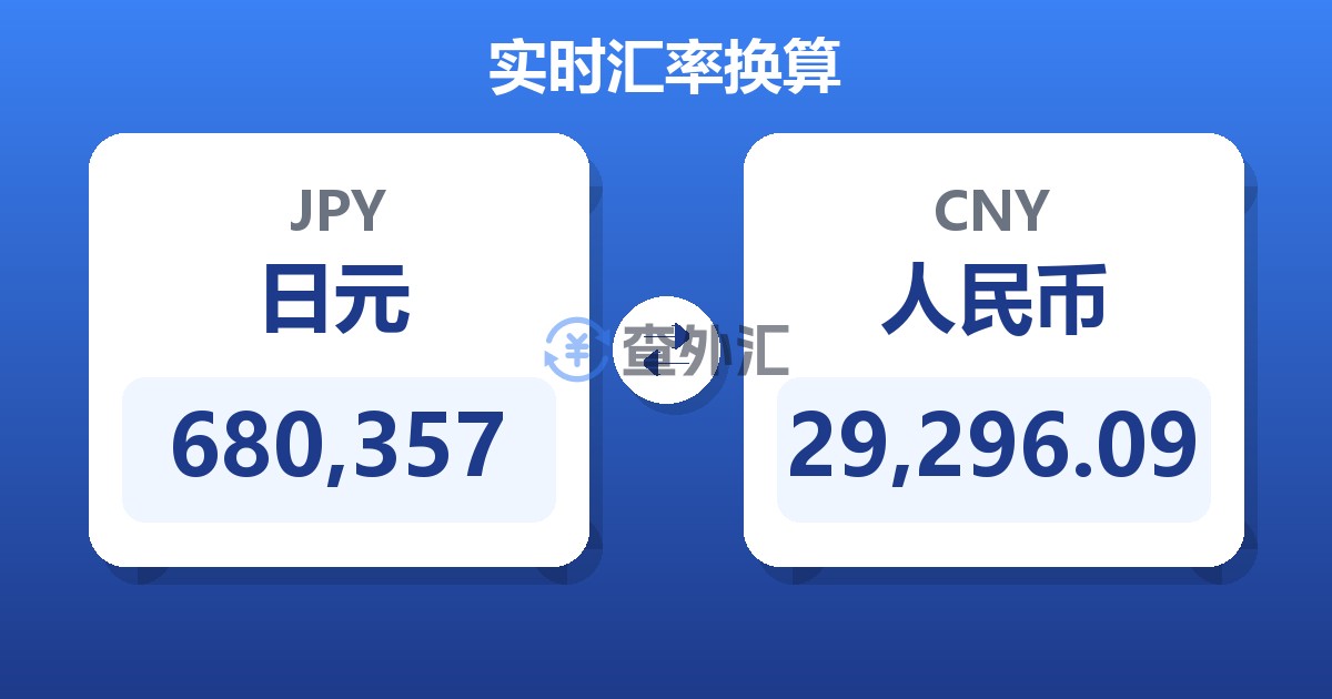 680,357日元兑人民币