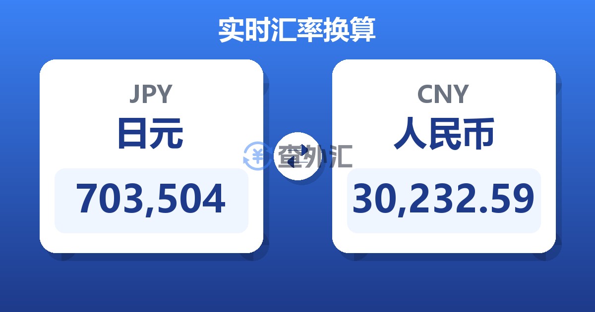 703,504日元兑人民币