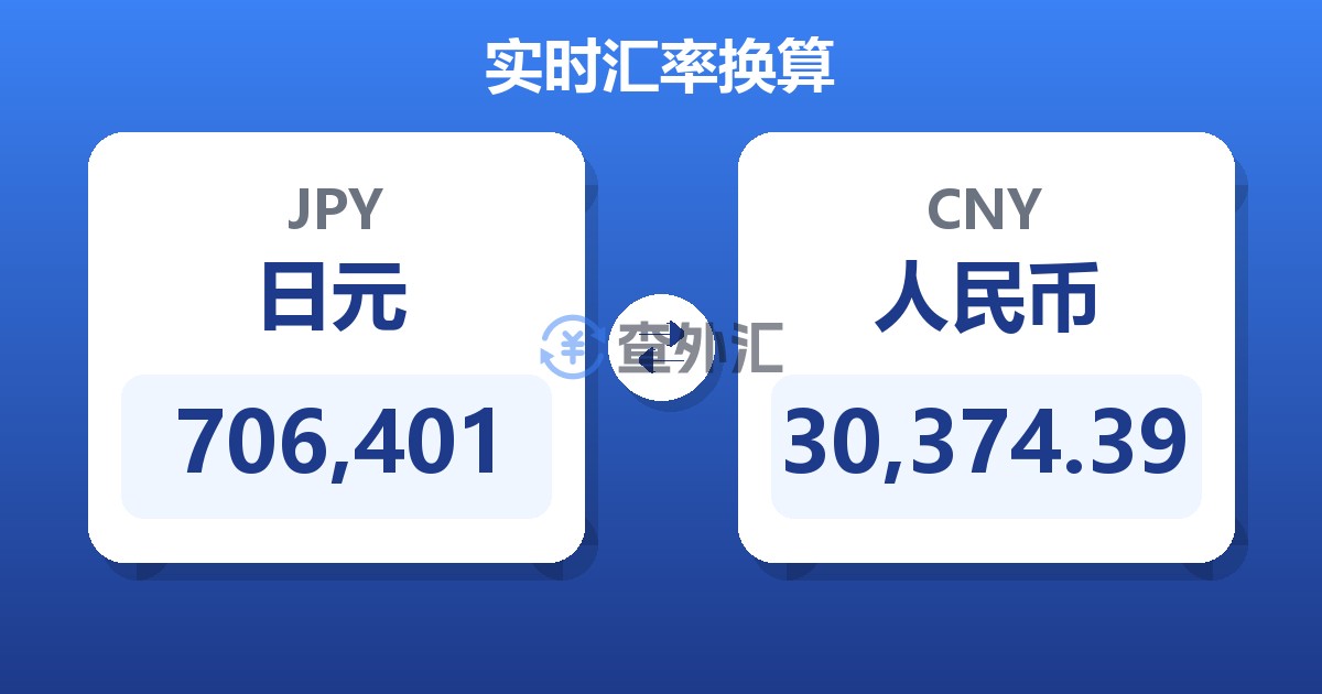 706,401日元兑人民币
