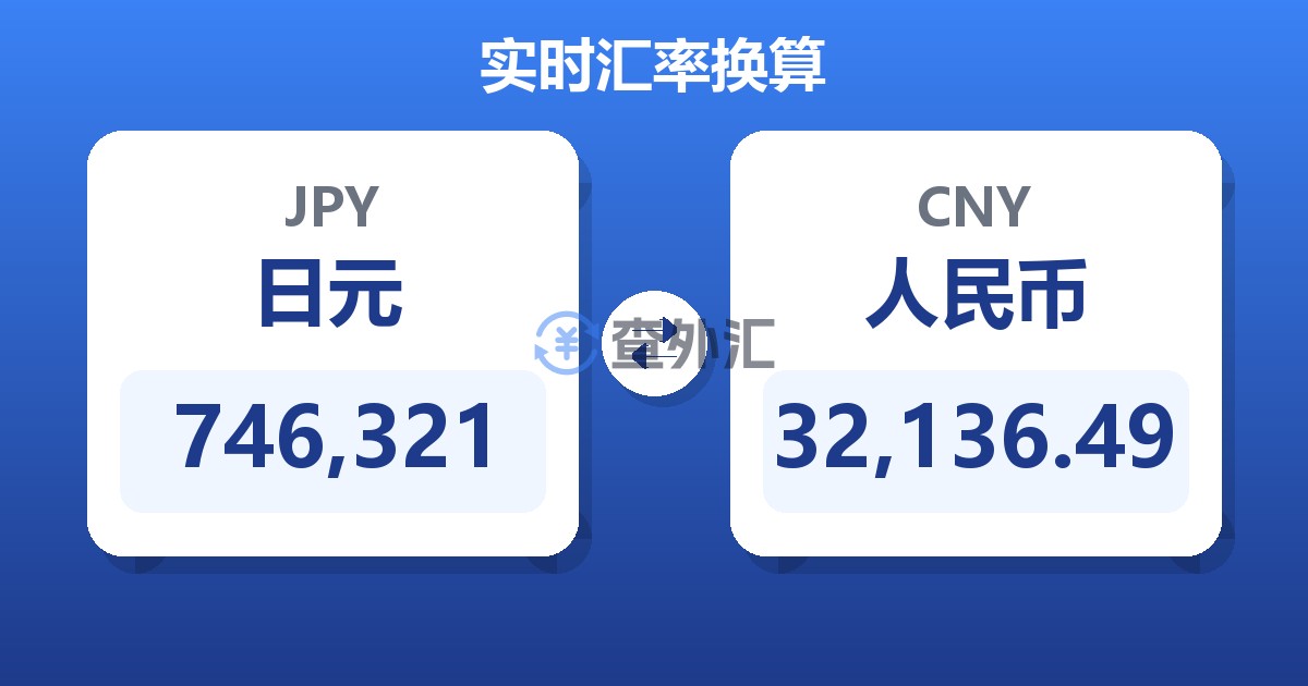 746,321日元兑人民币