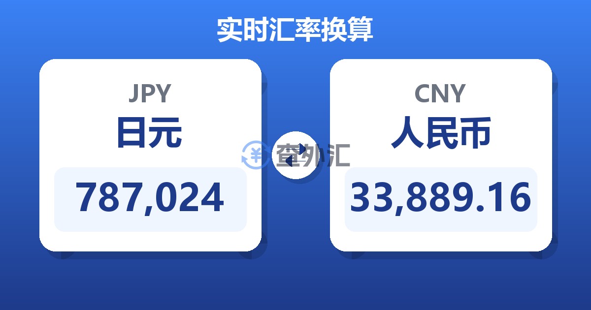 787,024日元兑人民币