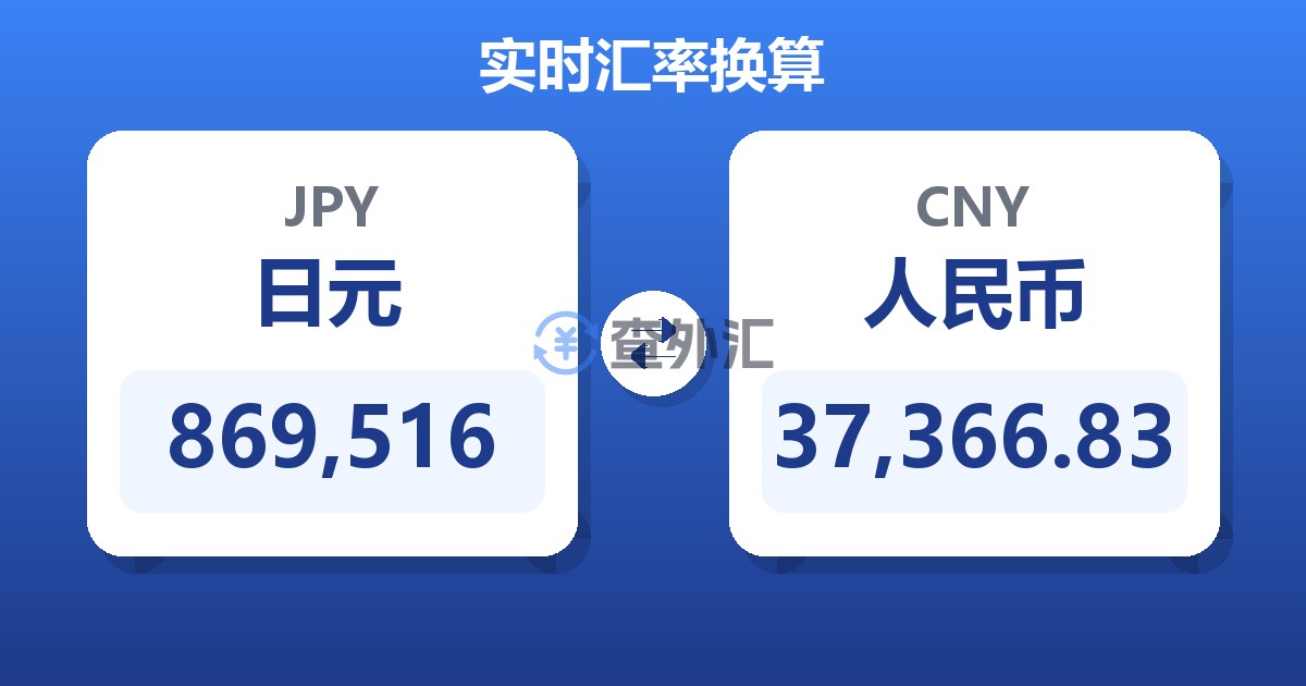 869,516日元兑人民币