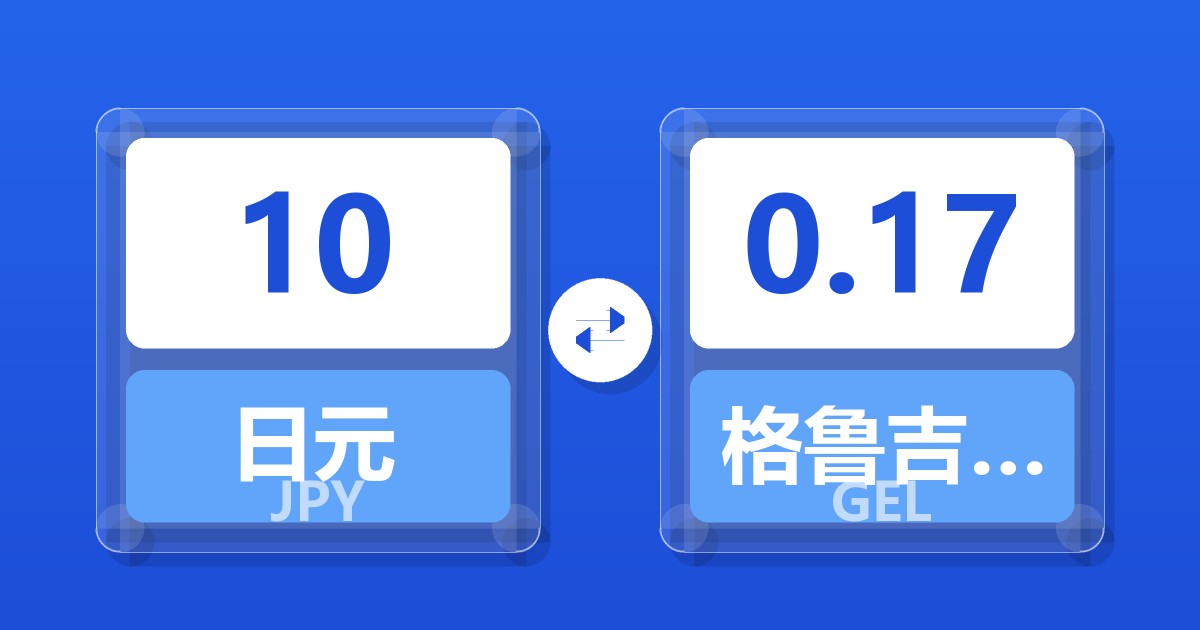10日元兑格鲁吉亚拉里