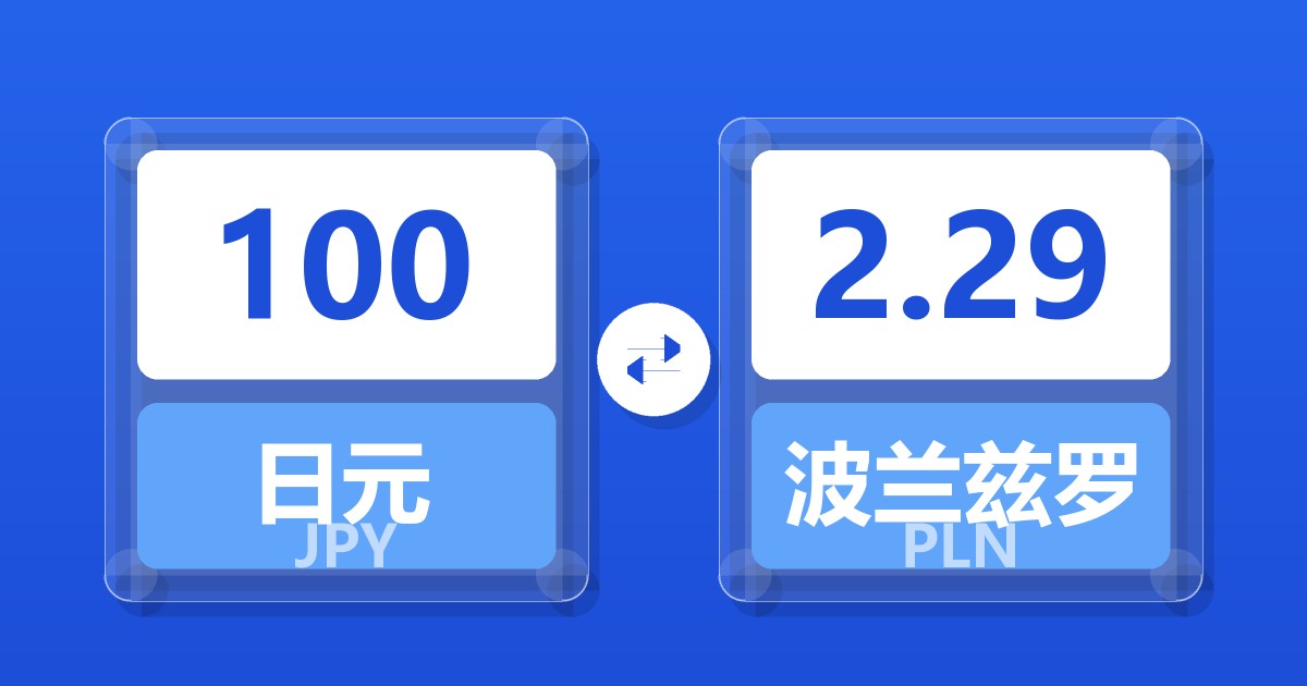 100日元兑波兰兹罗提